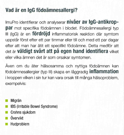 Vad är IgG födoämnesallergi – fördröjd immunreaktion mot födoämnen som kan orsaka inflammation och symtom