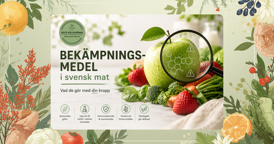 Bekämpningsmedel besprutning av grödor Sverige hälsorisker ekologiskt