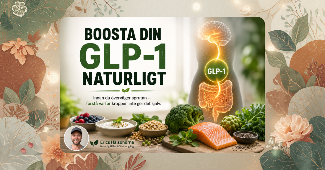 Naturliga livsmedel som boostar GLP-1 jämfört med Ozempic-spruta – fiber, protein och fermenterade livsmedel