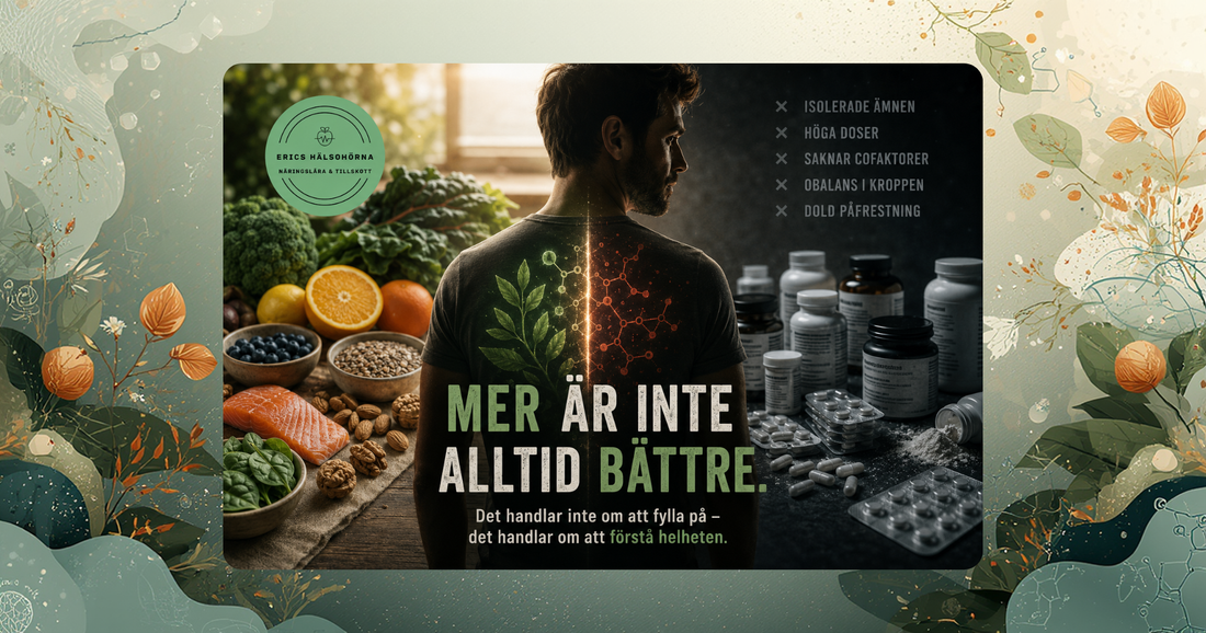 Kosttillskott farliga megadoser och cofaktorer – metylering och hel mat | Erics Hälsohörna hälsoblogg