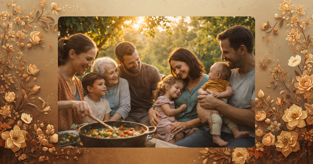 Flera generationer som hjälps åt i vardagen – gemenskap, trygghet och samhörighet