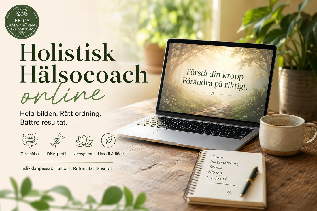 Holistisk hälsocoach online Eric Unevik – individanpassad hälsoguidning i hela Sverige via video