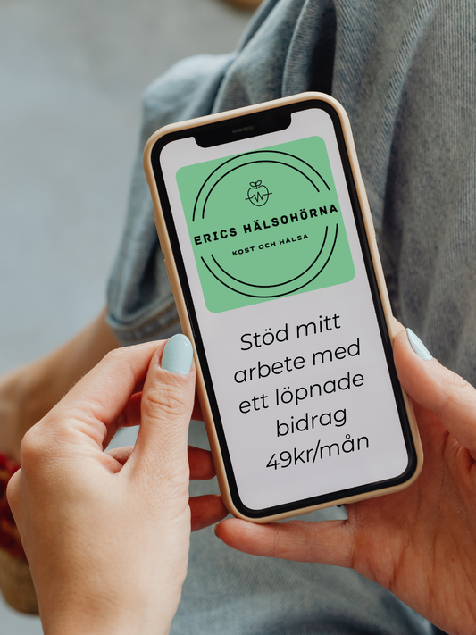 Stöd mitt arbete med facebook och blogg - pris per månad