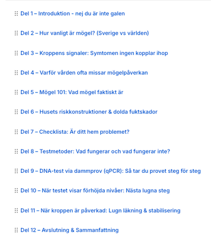 Mögel & Hälsa – Lär dig upptäcka, förstå och läka mögelpåverkan
