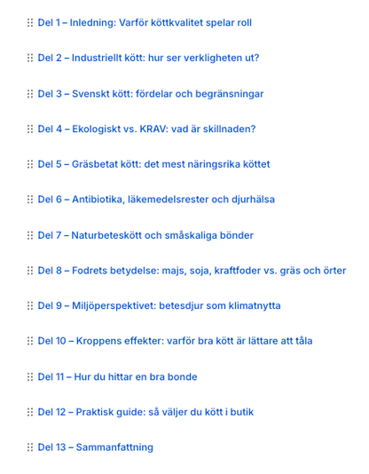 Köttets kvalitet – från jord till kropp