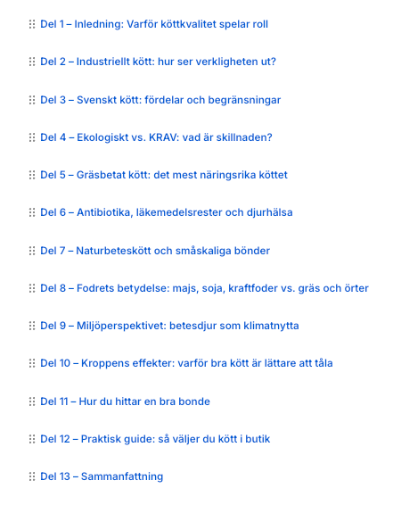 Köttets kvalitet – från jord till kropp