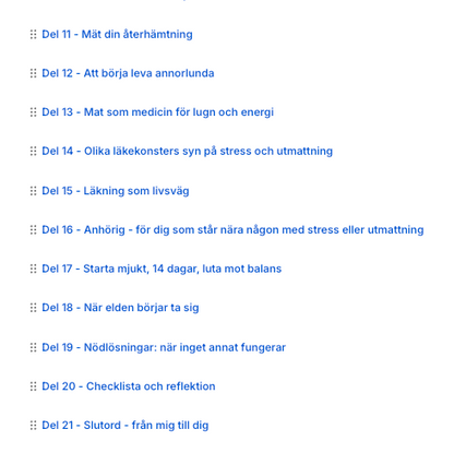 Stress & utmattning, kursen för dig som är stressad, utmattad eller anhörig