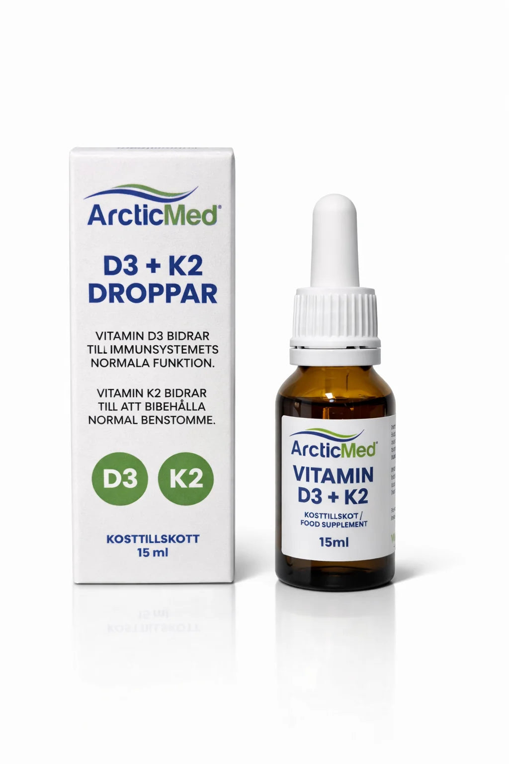 Rabatt på D-vitamin droppar med D3 och K2 från ArcticMed