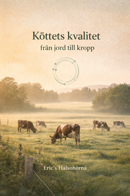Digital kurs om köttets kvalitet – hur djurhållning, betesmiljö och jordens hälsa påverkar näring och kroppens välmående, Eric’s Hälsohörna