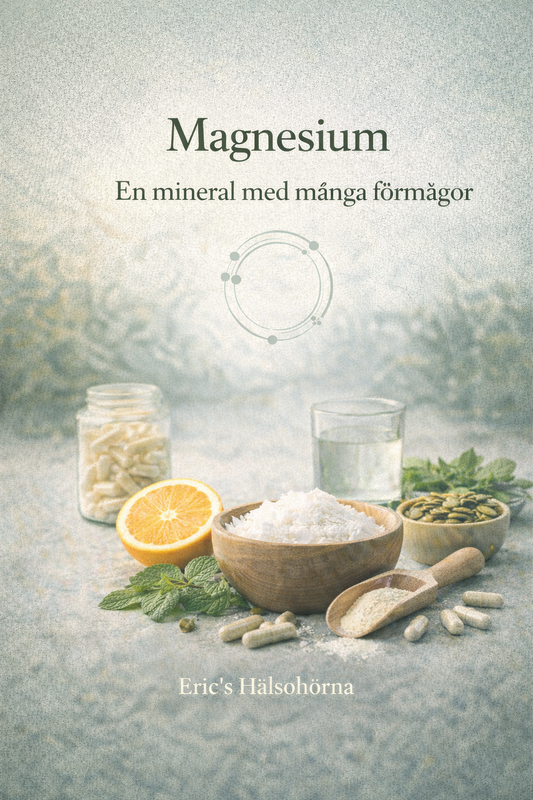 Digital kurs om magnesium – en mineral med många förmågor som påverkar nervsystem, muskler, sömn och kroppens återhämtning, Eric’s Hälsohörna