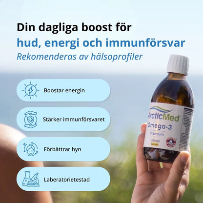 Omega-3 fiskolja från ArcticMed med fettsyrorna EPA DHA och DPA